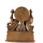 Pure Brass Parvati with Baby Ganesha | 9" x 8" x 3" | 5.50 kg | Divine Mother & Child | Sacred Hindu Art | Temple Grade | Jaipurio